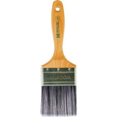 Wooster Brush - 3" Flat Synthetic Varnish Brush - 3-3/16" Bristle Length, 6-1/2" Maple Beavertail Handle - USA Tool & Supply