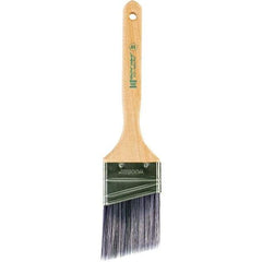 Wooster Brush - 2-1/2" Angled Synthetic Sash Brush - 2-15/16" Bristle Length, 7.88" Maple Fluted Handle - USA Tool & Supply