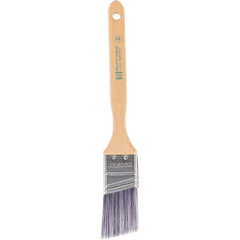 Wooster Brush - 1-1/2" Angled Synthetic Sash Brush - 2-7/16" Bristle Length, 7.88" Maple Fluted Handle - USA Tool & Supply