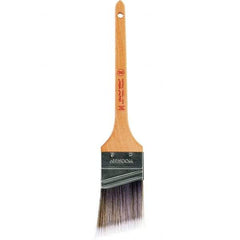 Wooster Brush - 2" Angled Nylon/Polyester Sash Brush - 2-7/16" Bristle Length, 8" Maple Rattail Handle - USA Tool & Supply