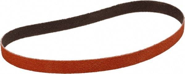 3M - 1/8" Wide x 18" OAL, 80 Grit, Ceramic Abrasive Belt - Ceramic, Coated, Cloth Backing, Series 777F - USA Tool & Supply