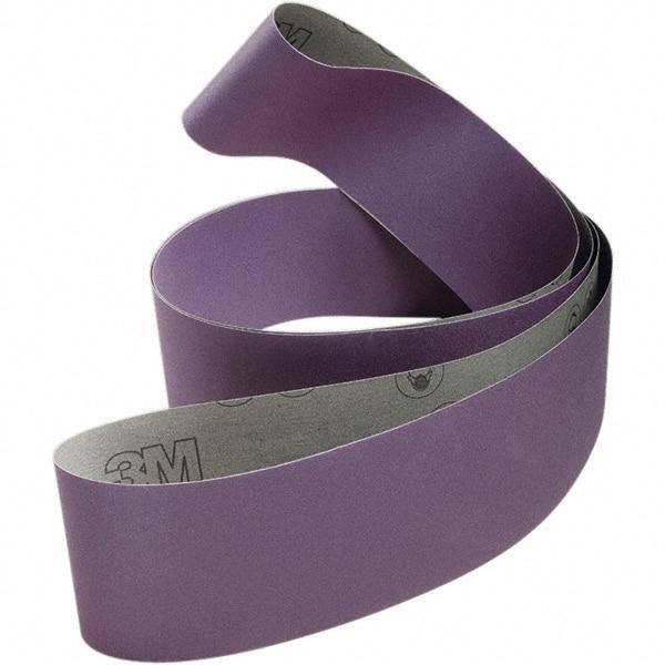 3M - 4" Wide x 132" OAL, 80 Grit, Ceramic Abrasive Belt - Ceramic, Coated, Cloth Backing, Series 970DZ - USA Tool & Supply