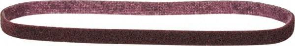 3M - 1/2" Wide x 24" OAL, Aluminum Oxide Abrasive Belt - Aluminum Oxide, Medium, Nonwoven, Series SC-BL - USA Tool & Supply