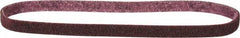 3M - 1/2" Wide x 24" OAL, Aluminum Oxide Abrasive Belt - Aluminum Oxide, Medium, Nonwoven, Series SC-BL - USA Tool & Supply