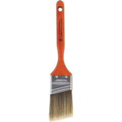 Wooster Brush - 2" Angled Nylon/Polyester Sash Brush - 2-11/16" Bristle Length, 7-3/16" Wood Fluted Handle - USA Tool & Supply
