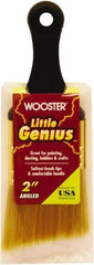 Wooster Brush - 2" Flat Synthetic General Purpose Paint Brush - 2-3/16" Bristle Length, 2-1/2" Plastic Short Handle - USA Tool & Supply