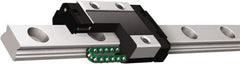 THK - 43mm Block L x 32mm W x 13.3mm H, 20mm Transverse Hole Spcg, 25mm Lateral Hole Spcg, 2-Row Mini SRS7GM Assembly - M3x3.5 Block Hole, 310mm Rail L x 15mm W x 9.5mm H, 16mm Assembly H, 0mm Overhang - USA Tool & Supply