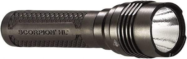 Streamlight - White LED Bulb, 725 Lumens, Industrial/Tactical Flashlight - Black Aluminum Body, 2 CR123A Lithium Batteries Included - USA Tool & Supply