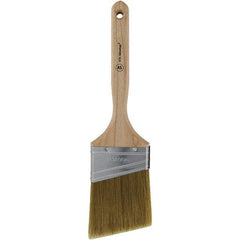 Wooster Brush - 3" Angled Hog Sash Brush - 3-3/16" Bristle Length, 7-1/8" Plastic Fluted Handle - USA Tool & Supply