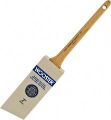 Wooster Brush - 2" Angled Hog Sash Brush - 2-3/16" Bristle Length, 8" Maple Rattail Handle - USA Tool & Supply
