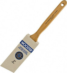 Wooster Brush - 2" Angled Hog Sash Brush - 2-11/16" Bristle Length, 7-7/8" Maple Fluted Handle - USA Tool & Supply