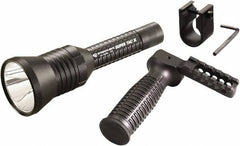 Streamlight - White LED Bulb, 200 Lumens, Industrial/Tactical Flashlight - Black Aluminum Body, 2 CR123A Lithium Batteries Included - USA Tool & Supply