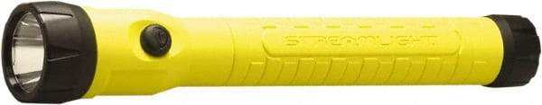 Streamlight - White LED Bulb, 130 Lumens, Industrial/Tactical Flashlight - Yellow Plastic Body, 1 4.8 V\xB6Sub-C Battery Included - USA Tool & Supply