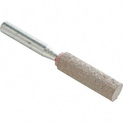 WALTER Surface Technologies - 3/8" Head Diam, Cylinder End, Silicon Carbide Mounted Point - Red, Fine Grade, 37,210 RPM - USA Tool & Supply