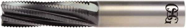 OSG - 3/8" Cutting Diam x 3/4" Length of Cut, 6 Flute, Spiral Router Bit - Diamond Coated, Right Hand Cut, Solid Carbide, 3" OAL x 3/8" Shank Diam, Roughing, 15° Helix Angle - USA Tool & Supply