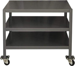 Durham - Mobile Work Bench - Steel, Gray, 36" Long x 24" Deep x 30" High - USA Tool & Supply