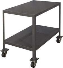 Durham - Mobile Work Bench - Steel, Gray, 48" Long x 24" Deep x 30" High - USA Tool & Supply