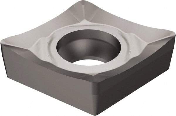 Sandvik Coromant - CCGX21.51 AL Grade H10 Carbide Turning Insert - Uncoated, 80° Diamond, 1/4" Inscr Circle, 3/32" Thick, 1/64" Corner Radius - USA Tool & Supply