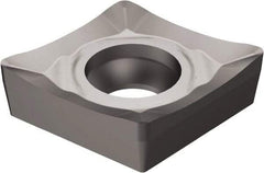 Sandvik Coromant - CCGX21.51 AL Grade H10 Carbide Turning Insert - Uncoated, 80° Diamond, 1/4" Inscr Circle, 3/32" Thick, 1/64" Corner Radius - USA Tool & Supply