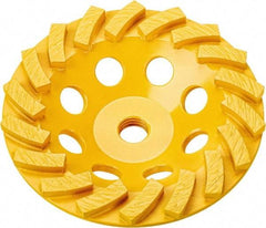 DeWALT - 5" Diam x 5/8" Hole x 1.1" Thick, I Hardness, Surface Grinding Wheel - Diamond, Type 11C9, Medium/Fine Grade - USA Tool & Supply