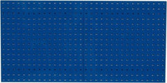 Triton - 24" Wide x 24" High Industrial Steel Tool Peg Board System - 2 Panels, Steel, Blue - USA Tool & Supply