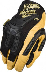 Mechanix Wear - Size S (8) Leather/TPR General Protection Work Gloves - For General Purpose, Uncoated, Hook & Loop Cuff, Full Fingered, Black, Paired - USA Tool & Supply