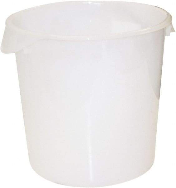 Rubbermaid - Round, White Polyethylene Food Storage Container - 11.9" High x 13.1" Wide - USA Tool & Supply