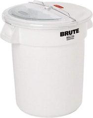 Rubbermaid - 20.9" Wide, Round Polyethylene Lid - Use with FG2620000 - USA Tool & Supply