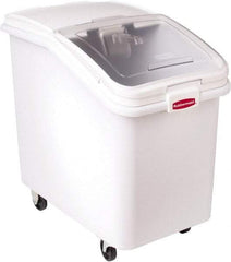Rubbermaid - Rectangular, White Polypropylene Food Bin - 28" High x 18" Wide x 29.8" Long - USA Tool & Supply