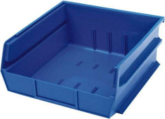 Triton - 10-7/8" Deep, Blue Polypropylene Hopper Stacking Bin - 5" High x 11" Wide x 10-7/8" Long - USA Tool & Supply