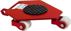 GKS - 2,200 Lb Capacity Steel Machine Dolly - 20" Long x 20.3" Wide x 3.9" High, 3.3" Wheels - USA Tool & Supply