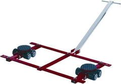 GKS - 13,200 Lb Capacity Steel Machine Dolly - 21.3" Long x 53.9" Wide x 4.3" High, 3.3" Wheels - USA Tool & Supply
