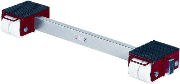 GKS - 44,000 Lb Capacity Steel Machine Dolly - 11" Long x 63" Wide x 7.1" High, 5-1/2" Wheels - USA Tool & Supply