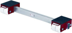 GKS - 44,000 Lb Capacity Steel Machine Dolly - 11" Long x 63" Wide x 7.1" High, 5-1/2" Wheels - USA Tool & Supply