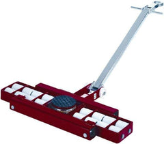 GKS - 39,600 Lb Capacity Steel Machine Dolly - 40.6" Long x 24.4" Wide x 4.3" High, 3.3" Wheels - USA Tool & Supply