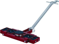 GKS - 19,800 Lb Capacity Steel Machine Dolly - 33.1" Long x 23" Wide x 4.3" High, 3.3" Wheels - USA Tool & Supply