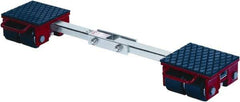GKS - 13,200 Lb Capacity Steel Machine Dolly - 7.9" Long x 40.6" Wide x 4.3" High, 3.3" Wheels - USA Tool & Supply