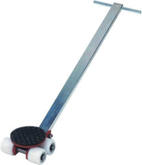 GKS - 4,400 Lb Capacity Steel Machine Dolly - 9.3" Long x 8.9" Wide x 4.3" High, 3.3" Wheels - USA Tool & Supply