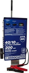 Associated Equipment - 6/12 Volt Automatic Charger - 40 Amps/10 Amps, 200 Starter Amps - USA Tool & Supply