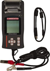 Associated Equipment - 12 Volt Battery Tester with Case & Manual - 100 to 1,700 CCA Range, 5' Cable - USA Tool & Supply