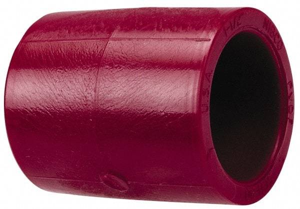 NIBCO - 1-1/2" PVDF Plastic Pipe Socket Coupling - Schedule 80, S x S End Connections - USA Tool & Supply