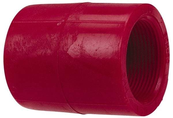 NIBCO - 1/2" PVDF Plastic Pipe Adapter Coupling - Schedule 80, S x FIPT End Connections - USA Tool & Supply
