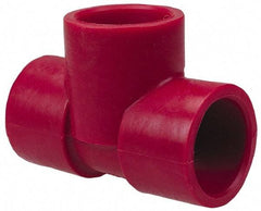 NIBCO - 1" PVDF Plastic Pipe Socket Tee - Schedule 80, S x S x S End Connections - USA Tool & Supply