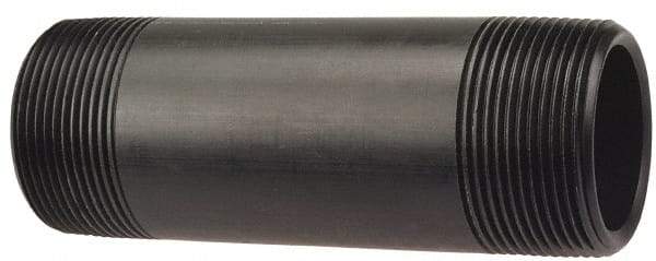 NIBCO - 1/2" Pipe, PVDF Threaded Plastic Pipe Nipple - Schedule 80, Red - USA Tool & Supply