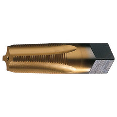 ‎1/16-27 NPTF 4 Flute Taper Pipe HSS Medium Hook Taper Pipe Tap- Bright - Exact Industrial Supply
