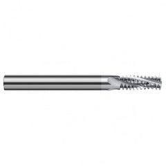 ‎0.3050″ Cutter Diameter × 0.6250″ (5/8″) Length of Cut Carbide Multi-Form 1/4″, 3/8″-18 NPT Thread Milling Cutter, 4 Flutes, TiB2 Coated - USA Tool & Supply