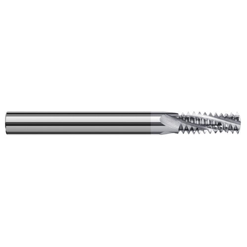 ‎0.2450″ Cutter Diameter × 0.4370″ (7/16″) Length of Cut Carbide Multi-Form 1/16″, 1/8″-27 NPT Thread Milling Cutter, 3 Flutes, TiB2 Coated - Exact Industrial Supply