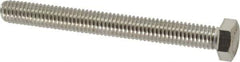 Value Collection - 3/8-16 UNC, 3-1/2" Length Under Head Hex Head Cap Screw - Fully Threaded, Grade 18-8 Stainless Steel, Uncoated, 9/16" Hex - USA Tool & Supply
