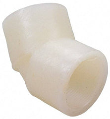 NIBCO - 3/4" PVDF Plastic Pipe 45° Elbow - Schedule 80, S x S End Connections - USA Tool & Supply