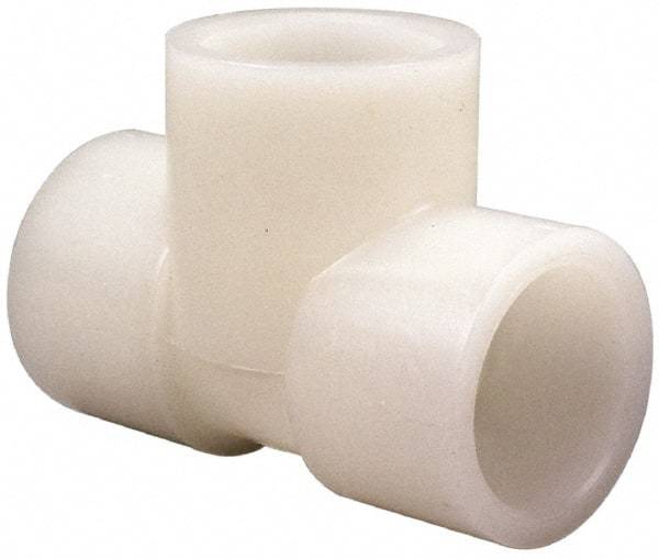 NIBCO - 2" PVDF Plastic Pipe Socket Tee - Schedule 80, S x S x S End Connections - USA Tool & Supply